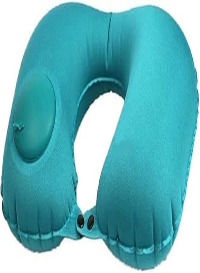 ERITIN Travel Neck Pillow with Manual & Automatic Inflation - U-Shaped, Cervical & Waist Support for Travel, Office, Camping, and Flying, Breathable Comfort, Multi-Color v - Image 1
